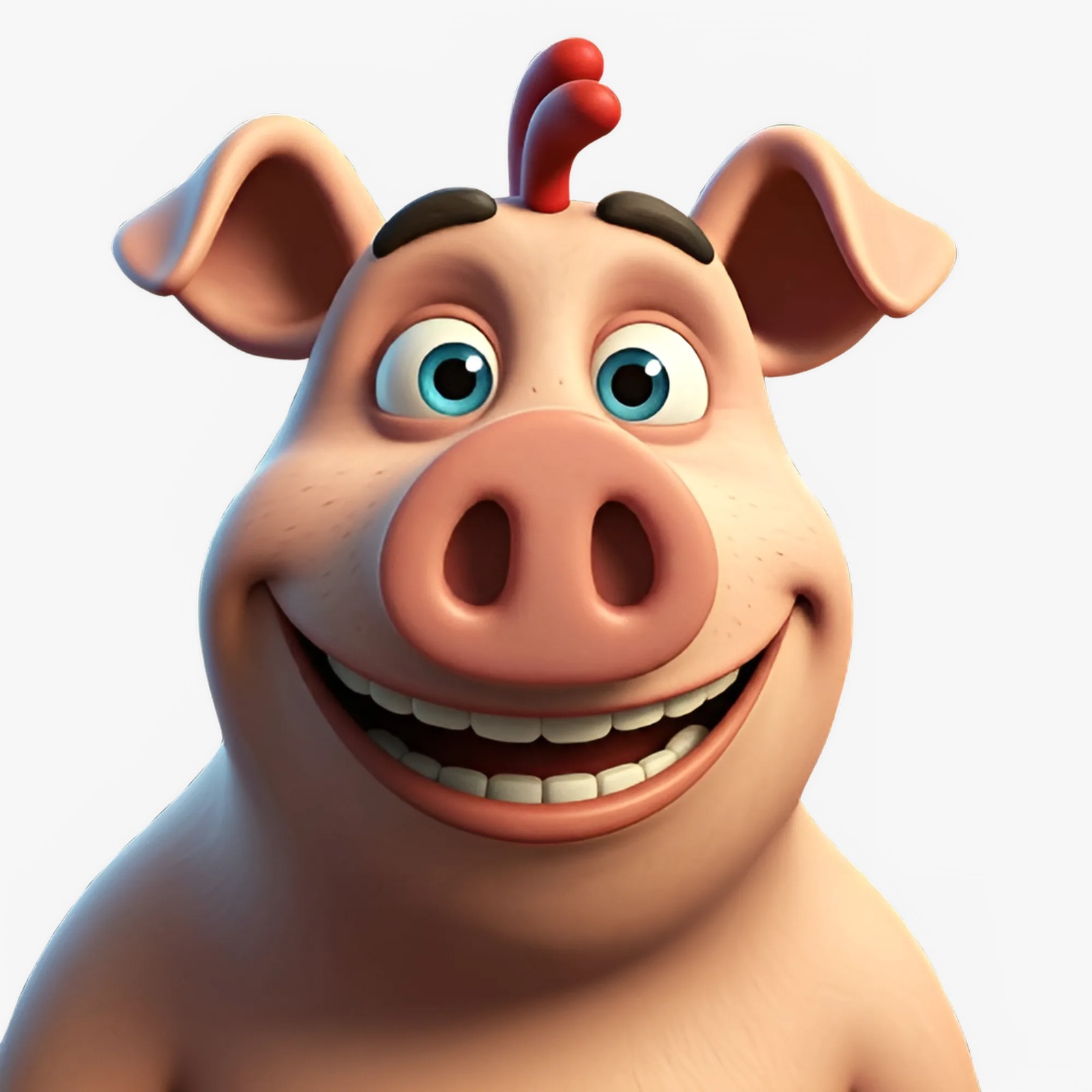 Porquinho sorridente da AlerVeg